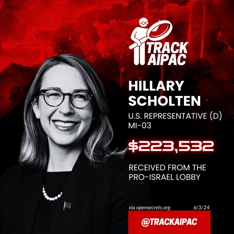 MI-03 Congresswoman Hillary Scholten AIPAC money